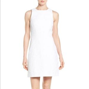 Michael Kors White Jacquard Sheath Dress, Size 8